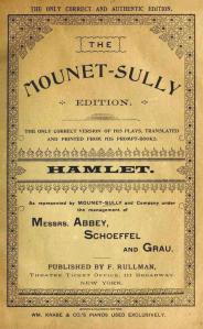 "HAMLET" The Mounet-Sully Edition - Ed. F.Rullman 1894